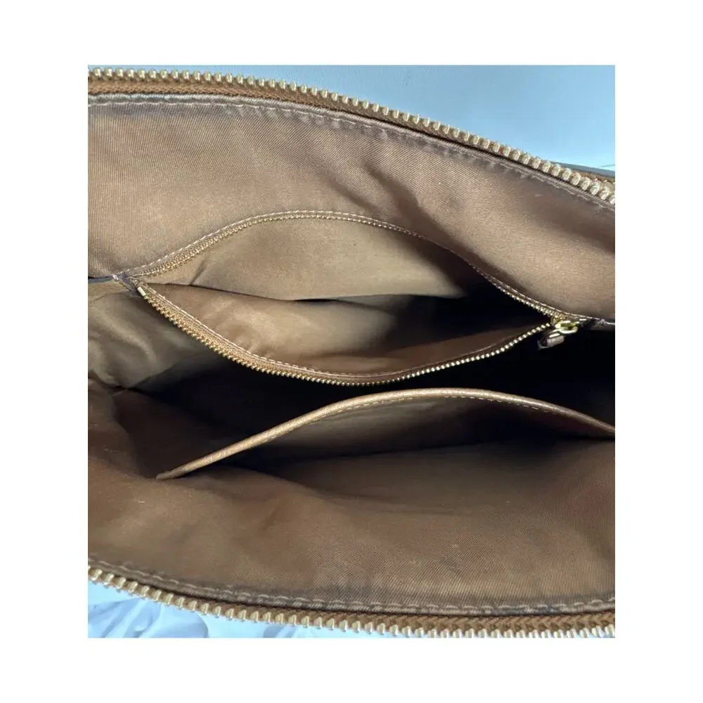 Tory Burch Carson Top Handle Hobo Bag, Brown, Ships Fast